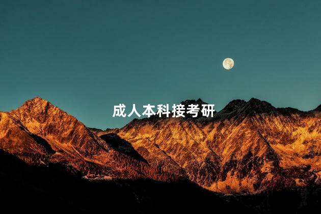 成人本科接考研