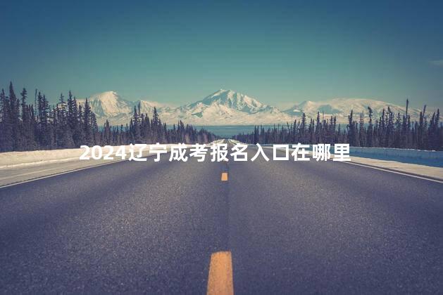 2024辽宁成考报名入口在哪里