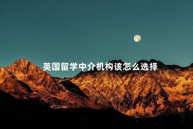 英国留学中介机构该怎么选择