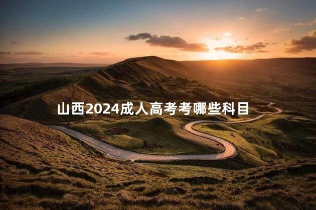 山西2024成人高考考哪些科目